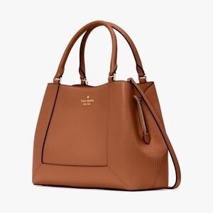 Kate Spade Lena Medium Satchel in Warm Gingerbread